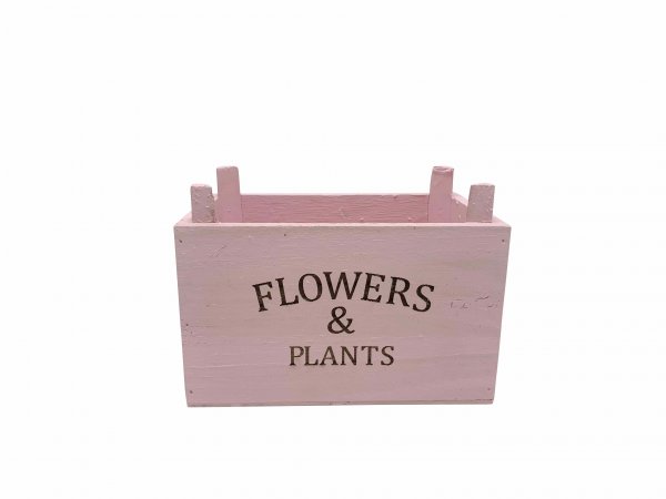 Holzkiste Flowers&amp;Plants 17 cm