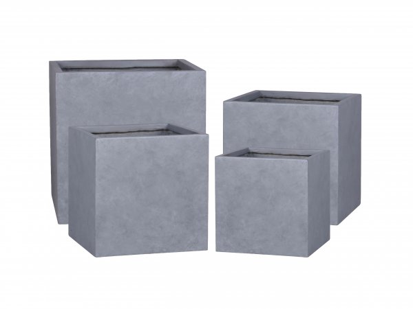 Pflanzkasten eckig 25/30/39,5/50 cm 4er Set
