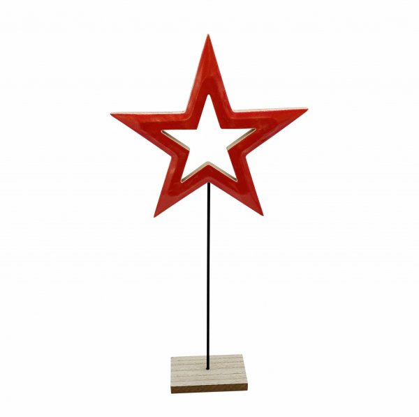 Stern offen auf Fuß 65,5 cm