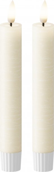LED-Stabkerze Rustik 15 cm VE 2 St