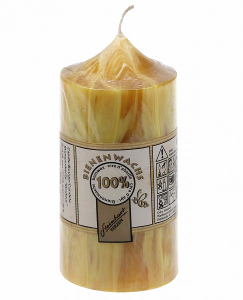 Bienenwachs Stumpenkerze Struktur 120/55
