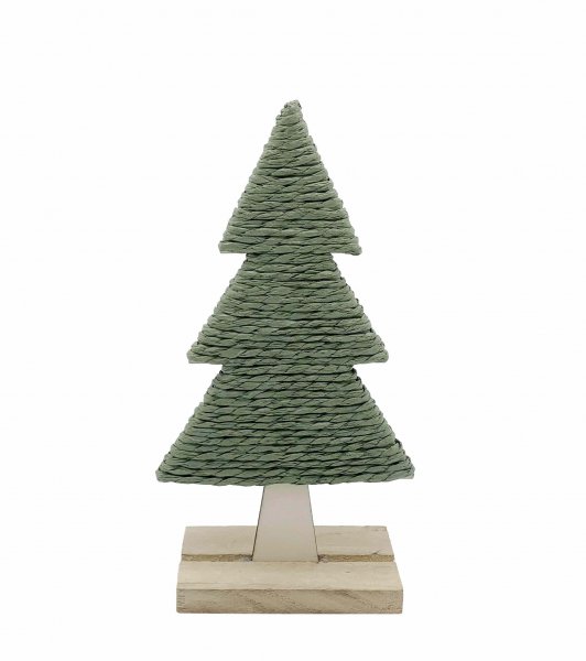 Tannenbaum Papierkordel auf Fuß 20 cm