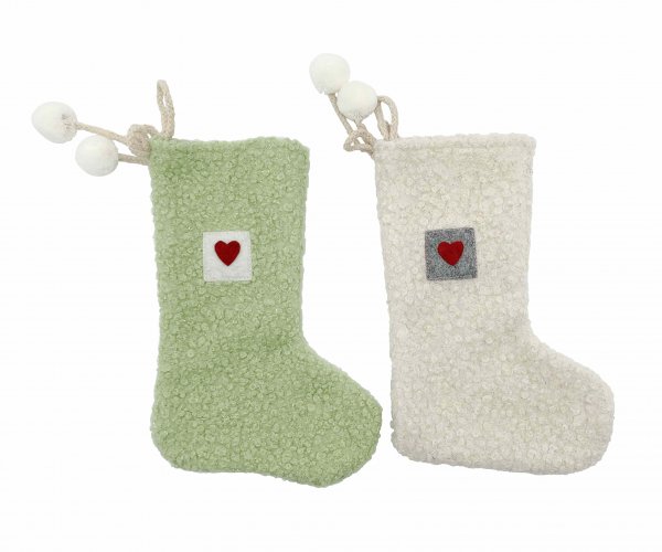 Nikolaus-Strumpf 2-farbig sortiert 27 cm VE 12 St