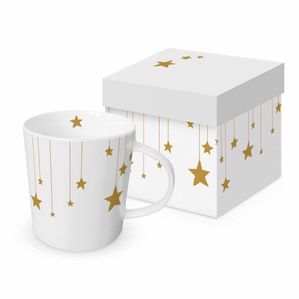 Becher Sterne auf Leinwand 400 ml