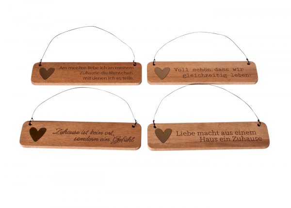 Schild Hänger 4 Modelle 1 6cm