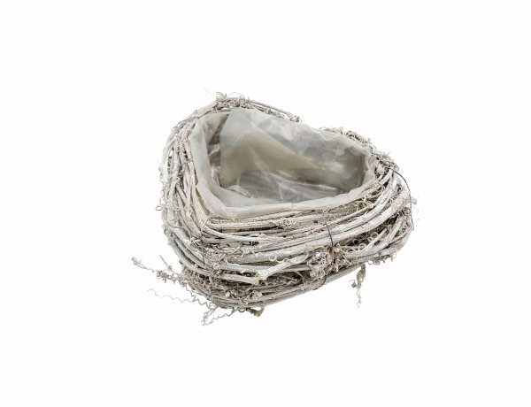 Rattan-Pflanzherz Ø 20 cm