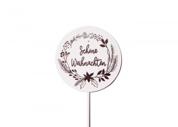 Stecker Schild Schöne Weihnachten 35 cm