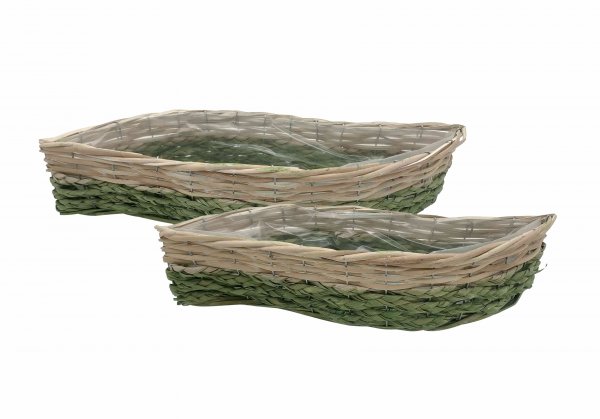 Pflanzschale Welle 48/58 cm 2er Set