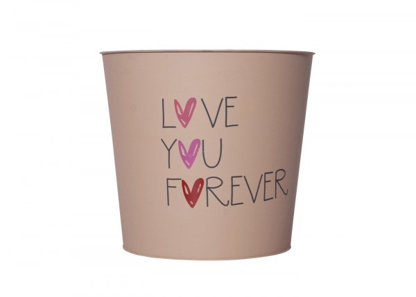 Metalltopf Love you forever Ø 15 cm