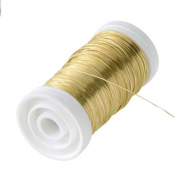 Golddraht 0,35mm 100g Spule im Polybeutel