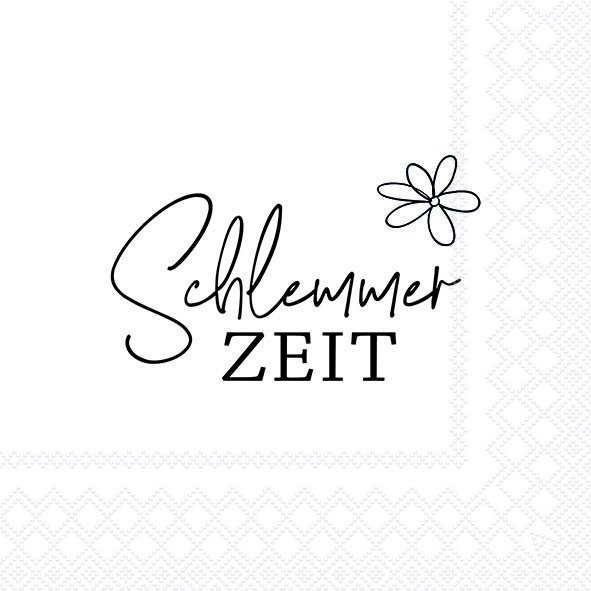 Serviette Schlemmerzeit 33 cm VE Set à 20 St